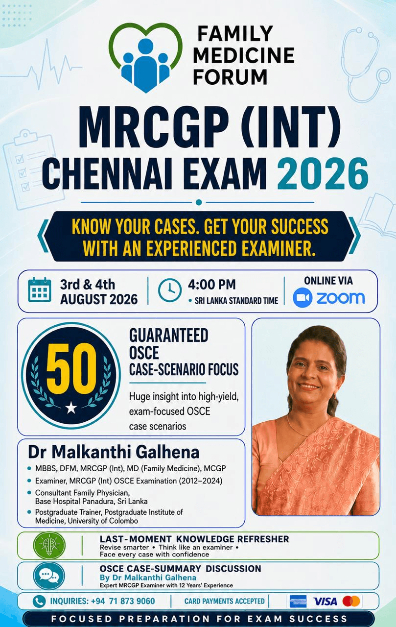 Family Medicine Forum - MRCGP INT OSCE Mock Exam